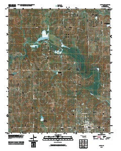 Maud Oklahoma Historical topographic map, 1:24000 scale, 7.5 X 7.5 Minute, Year 2010