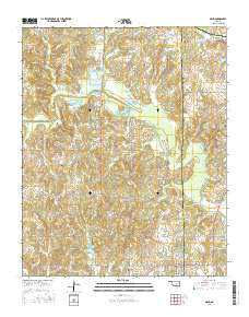 Maud Oklahoma Current topographic map, 1:24000 scale, 7.5 X 7.5 Minute, Year 2016