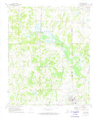 Maud Oklahoma Historical topographic map, 1:24000 scale, 7.5 X 7.5 Minute, Year 1972