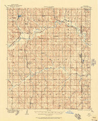 Maud Oklahoma Historical topographic map, 1:62500 scale, 15 X 15 Minute, Year 1907