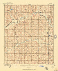 Maud Oklahoma Historical topographic map, 1:62500 scale, 15 X 15 Minute, Year 1907