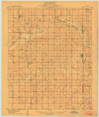 Maud Oklahoma Historical topographic map, 1:62500 scale, 15 X 15 Minute, Year 1908
