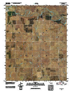 May East Oklahoma Historical topographic map, 1:24000 scale, 7.5 X 7.5 Minute, Year 2010