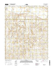 May East Oklahoma Current topographic map, 1:24000 scale, 7.5 X 7.5 Minute, Year 2016