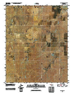 May West Oklahoma Historical topographic map, 1:24000 scale, 7.5 X 7.5 Minute, Year 2010