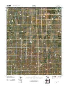 May West Oklahoma Historical topographic map, 1:24000 scale, 7.5 X 7.5 Minute, Year 2012