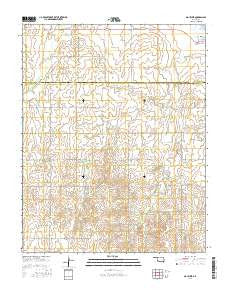 May West Oklahoma Current topographic map, 1:24000 scale, 7.5 X 7.5 Minute, Year 2016
