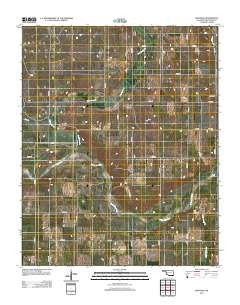 Mayfield Oklahoma Historical topographic map, 1:24000 scale, 7.5 X 7.5 Minute, Year 2012