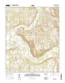 Mayfield Oklahoma Current topographic map, 1:24000 scale, 7.5 X 7.5 Minute, Year 2016