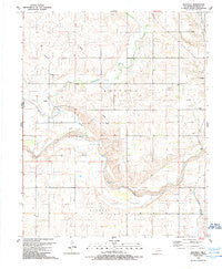 Mayfield Oklahoma Historical topographic map, 1:24000 scale, 7.5 X 7.5 Minute, Year 1989