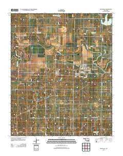 Maysville Oklahoma Historical topographic map, 1:24000 scale, 7.5 X 7.5 Minute, Year 2012