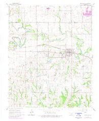 Maysville Oklahoma Historical topographic map, 1:24000 scale, 7.5 X 7.5 Minute, Year 1965