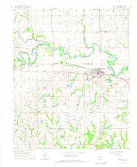 Maysville Oklahoma Historical topographic map, 1:24000 scale, 7.5 X 7.5 Minute, Year 1965