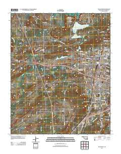 McAlester Oklahoma Historical topographic map, 1:24000 scale, 7.5 X 7.5 Minute, Year 2013