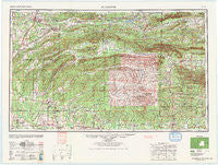 McAlester Oklahoma Historical topographic map, 1:250000 scale, 1 X 2 Degree, Year 1965