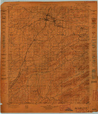 McAlester Oklahoma Historical topographic map, 1:125000 scale, 30 X 30 Minute, Year 1898