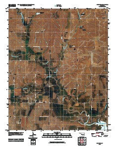 McClure Oklahoma Historical topographic map, 1:24000 scale, 7.5 X 7.5 Minute, Year 2010