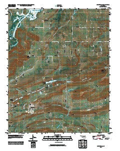 McCurtain Oklahoma Historical topographic map, 1:24000 scale, 7.5 X 7.5 Minute, Year 2010