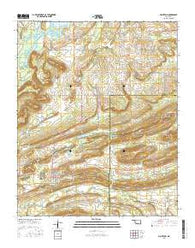 McCurtain Oklahoma Current topographic map, 1:24000 scale, 7.5 X 7.5 Minute, Year 2016