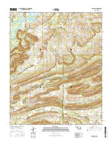 McCurtain Oklahoma Current topographic map, 1:24000 scale, 7.5 X 7.5 Minute, Year 2016