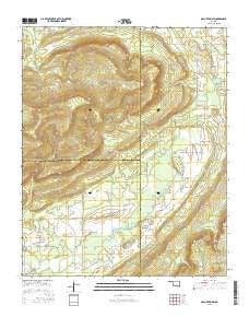McCurtain SW Oklahoma Current topographic map, 1:24000 scale, 7.5 X 7.5 Minute, Year 2016