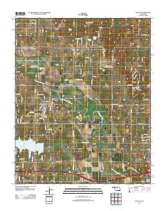 McLoud Oklahoma Historical topographic map, 1:24000 scale, 7.5 X 7.5 Minute, Year 2012