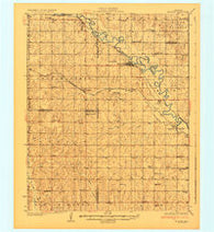 McLoud Oklahoma Historical topographic map, 1:62500 scale, 15 X 15 Minute, Year 1930