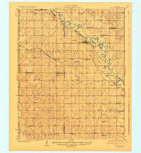 McLoud Oklahoma Historical topographic map, 1:62500 scale, 15 X 15 Minute, Year 1930
