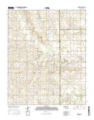 McQueen Oklahoma Current topographic map, 1:24000 scale, 7.5 X 7.5 Minute, Year 2016