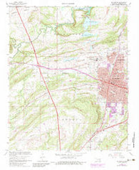 Mc Alester Oklahoma Historical topographic map, 1:24000 scale, 7.5 X 7.5 Minute, Year 1967