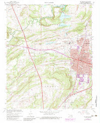 Mc Alester Oklahoma Historical topographic map, 1:24000 scale, 7.5 X 7.5 Minute, Year 1967