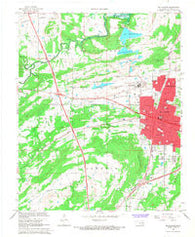 Mc Alester Oklahoma Historical topographic map, 1:24000 scale, 7.5 X 7.5 Minute, Year 1967