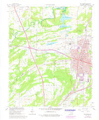 Mc Alester Oklahoma Historical topographic map, 1:24000 scale, 7.5 X 7.5 Minute, Year 1967