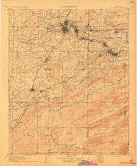 Mc Alester Oklahoma Historical topographic map, 1:125000 scale, 30 X 30 Minute, Year 1909