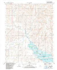 Mc Clure Oklahoma Historical topographic map, 1:24000 scale, 7.5 X 7.5 Minute, Year 1987