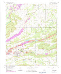 Mc Curtain Oklahoma Historical topographic map, 1:24000 scale, 7.5 X 7.5 Minute, Year 1968