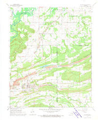 Mc Curtain Oklahoma Historical topographic map, 1:24000 scale, 7.5 X 7.5 Minute, Year 1968