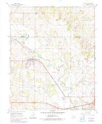 Mc Loud Oklahoma Historical topographic map, 1:24000 scale, 7.5 X 7.5 Minute, Year 1966