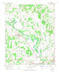 Mc Loud Oklahoma Historical topographic map, 1:24000 scale, 7.5 X 7.5 Minute, Year 1966