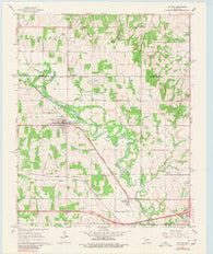Mc Loud Oklahoma Historical topographic map, 1:24000 scale, 7.5 X 7.5 Minute, Year 1966