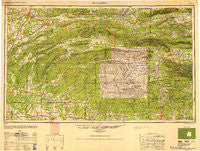 Mcalester Oklahoma Historical topographic map, 1:250000 scale, 1 X 2 Degree, Year 1950