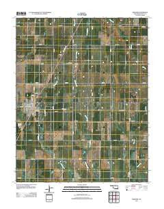 Medford Oklahoma Historical topographic map, 1:24000 scale, 7.5 X 7.5 Minute, Year 2012