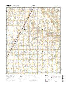 Medford Oklahoma Current topographic map, 1:24000 scale, 7.5 X 7.5 Minute, Year 2016