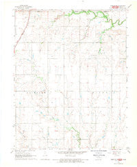 Medford NE Oklahoma Historical topographic map, 1:24000 scale, 7.5 X 7.5 Minute, Year 1968