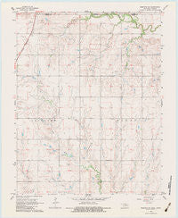 Medford NE Oklahoma Historical topographic map, 1:24000 scale, 7.5 X 7.5 Minute, Year 1968