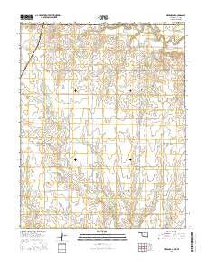 Medford NE Oklahoma Current topographic map, 1:24000 scale, 7.5 X 7.5 Minute, Year 2016