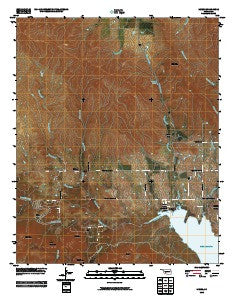 Meers Oklahoma Historical topographic map, 1:24000 scale, 7.5 X 7.5 Minute, Year 2010