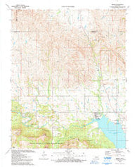 Meers Oklahoma Historical topographic map, 1:24000 scale, 7.5 X 7.5 Minute, Year 1991