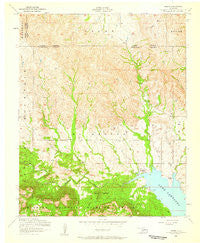 Meers Oklahoma Historical topographic map, 1:24000 scale, 7.5 X 7.5 Minute, Year 1956