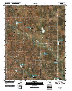 Meridian Oklahoma Historical topographic map, 1:24000 scale, 7.5 X 7.5 Minute, Year 2010